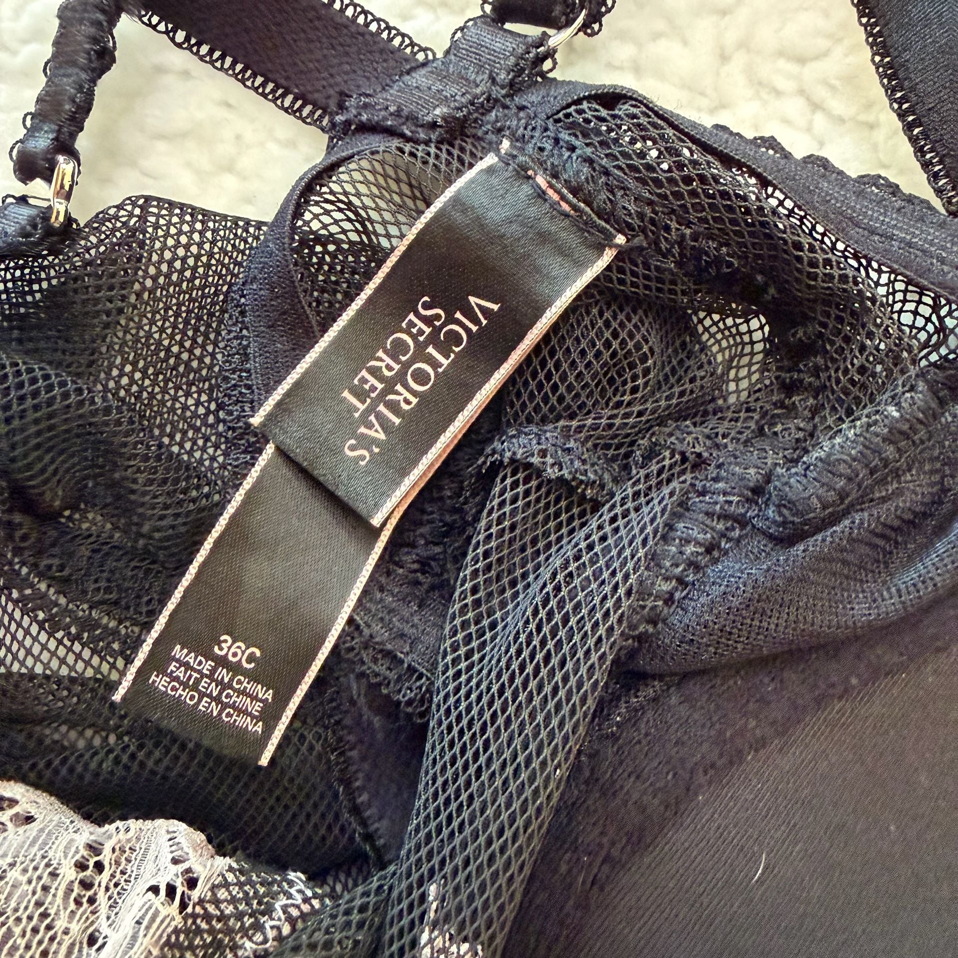Victoria's Secret Lace Bustier Size 36C Black 4