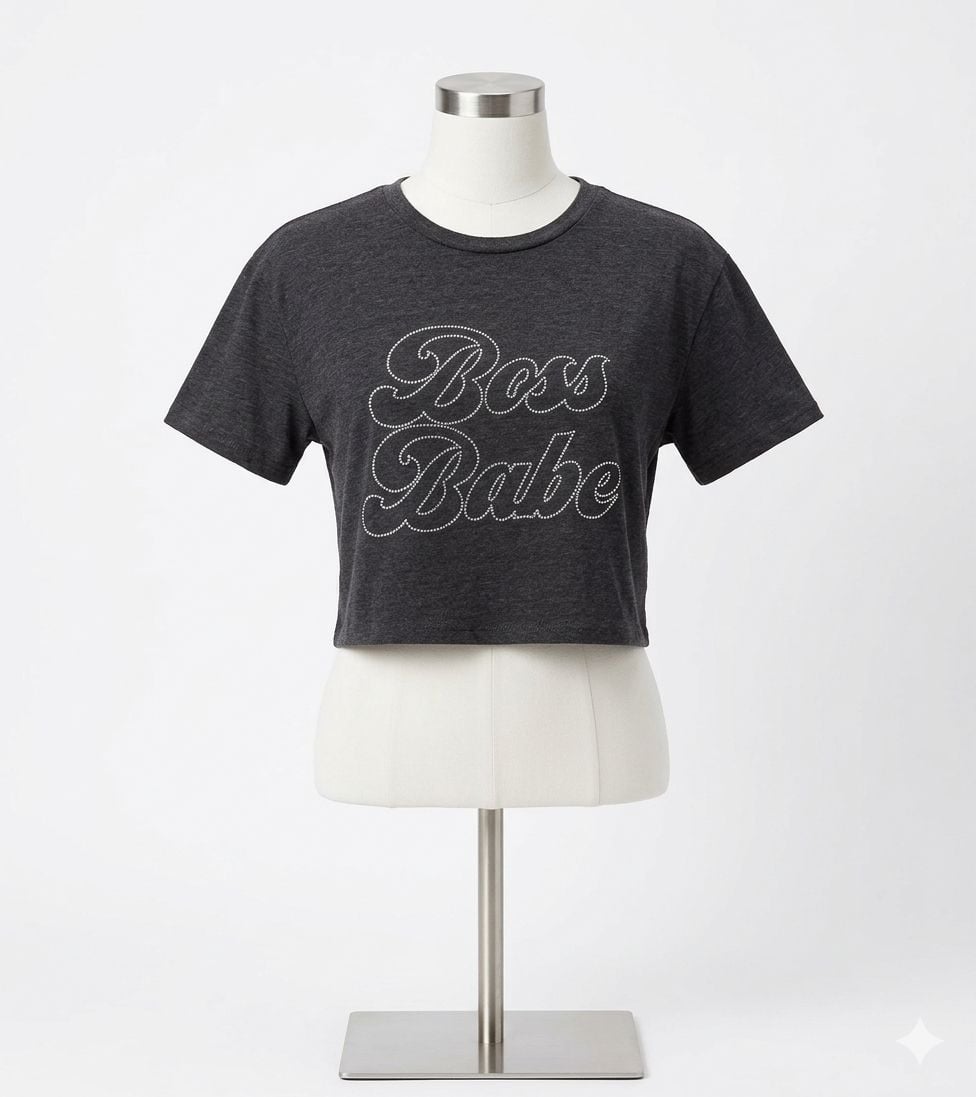 Paris Hilton Boss Babe Graphic Crop T-Shirt 2