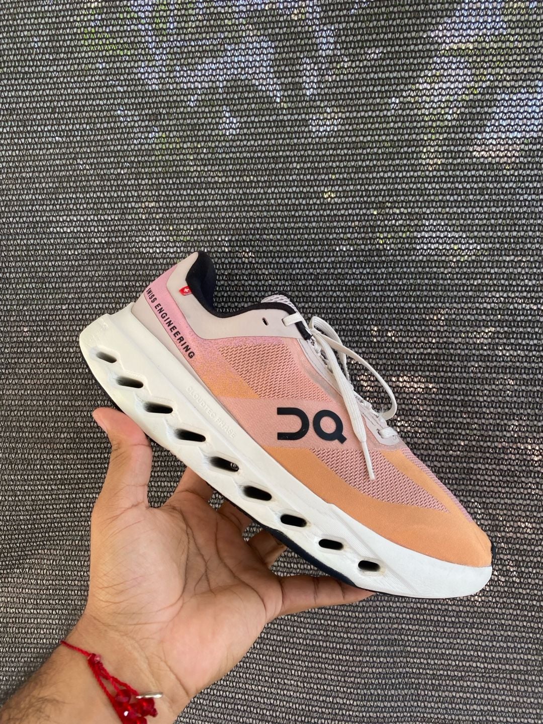 On Cloudsurfer Next Running Shoes Pink Orange 2