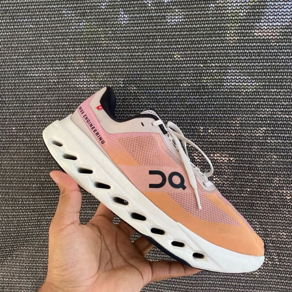 On Cloudsurfer Next Running Shoes Pink Orange