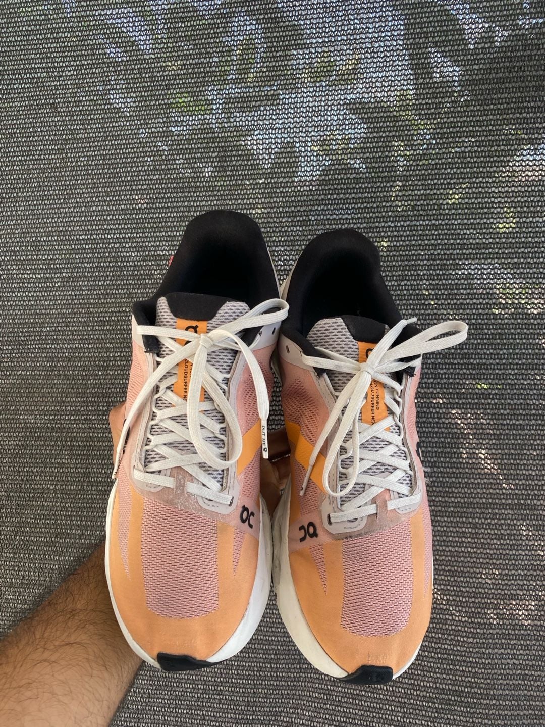 On Cloudsurfer Next Running Shoes Pink Orange 6