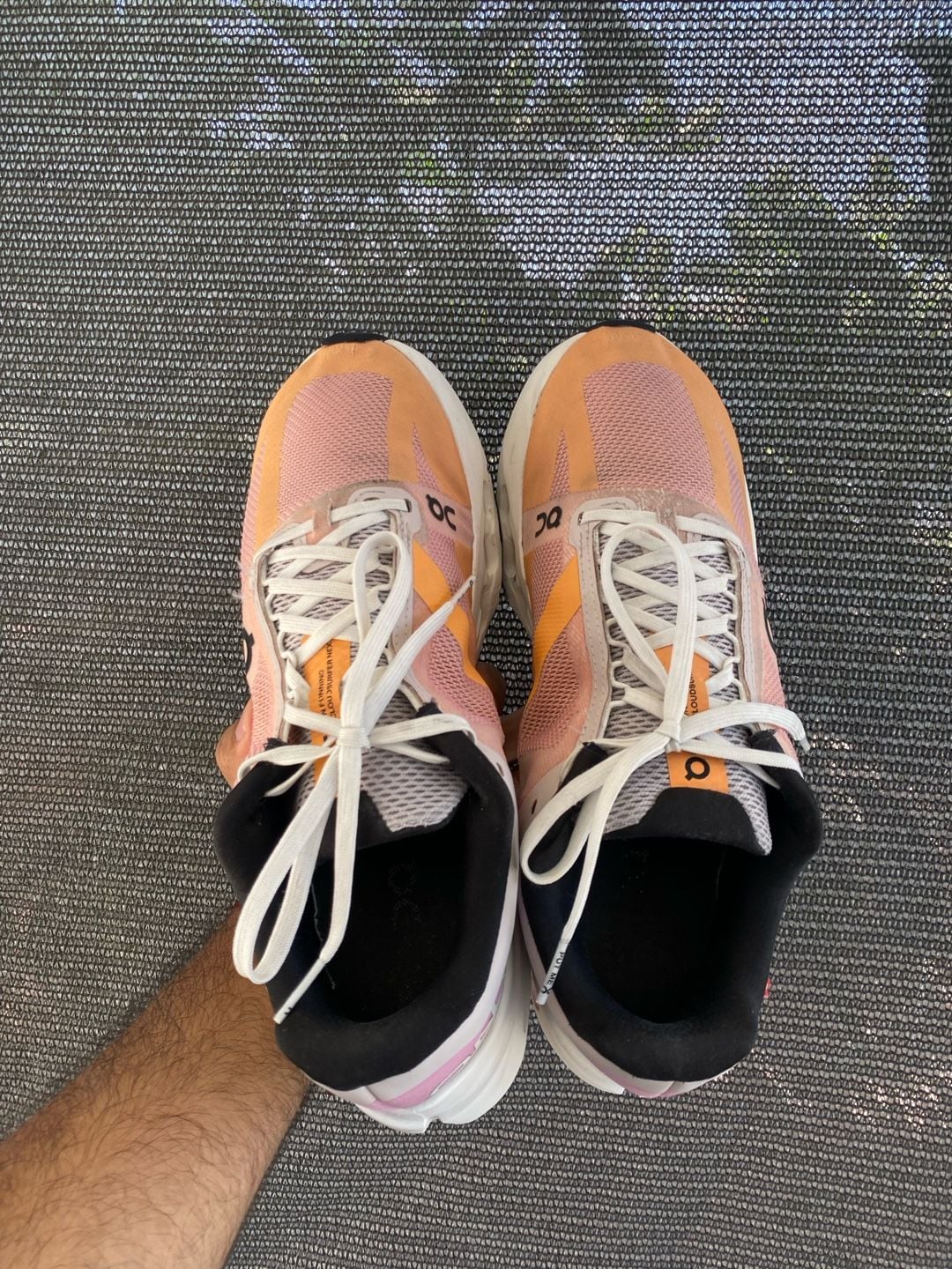 On Cloudsurfer Next Running Shoes Pink Orange 8