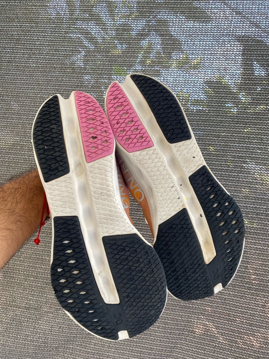 On Cloudsurfer Next Running Shoes Pink Orange 9