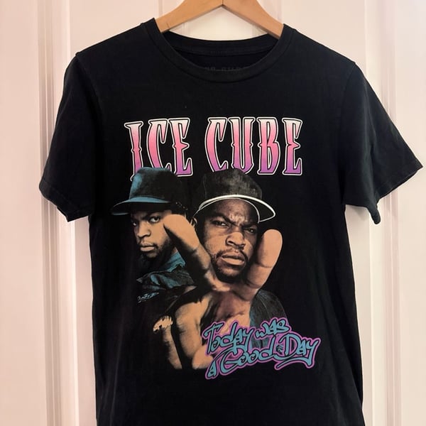 Hot Topic Ice Cube Today Was A Good Day Graphic T-Shirt S Black