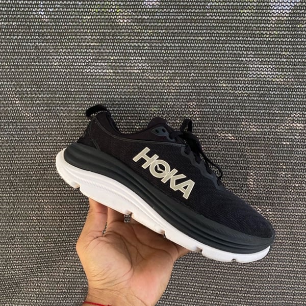 Hoka Gaviota 5 Black White Running Shoes