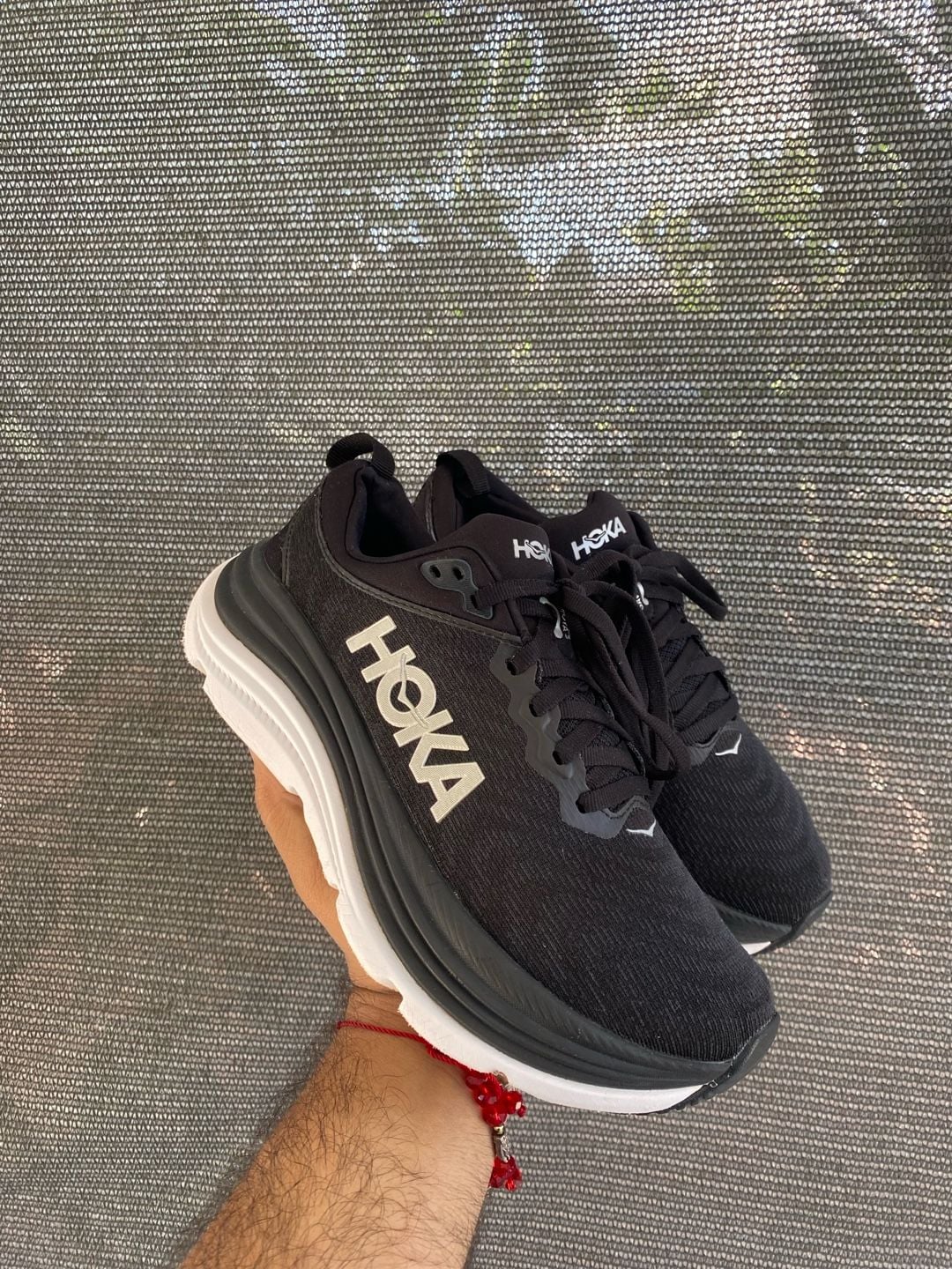 Hoka Gaviota 5 Black White Running Shoes 4