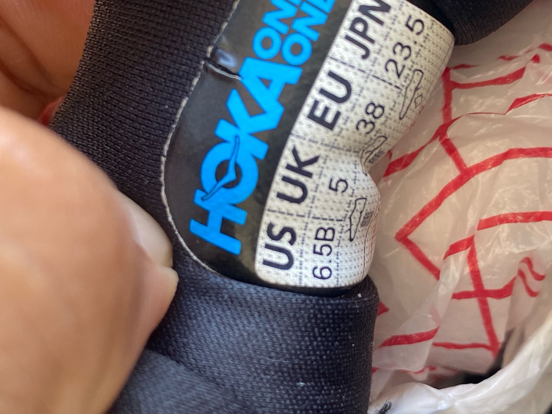 Hoka Gaviota 5 Black White Running Shoes 9