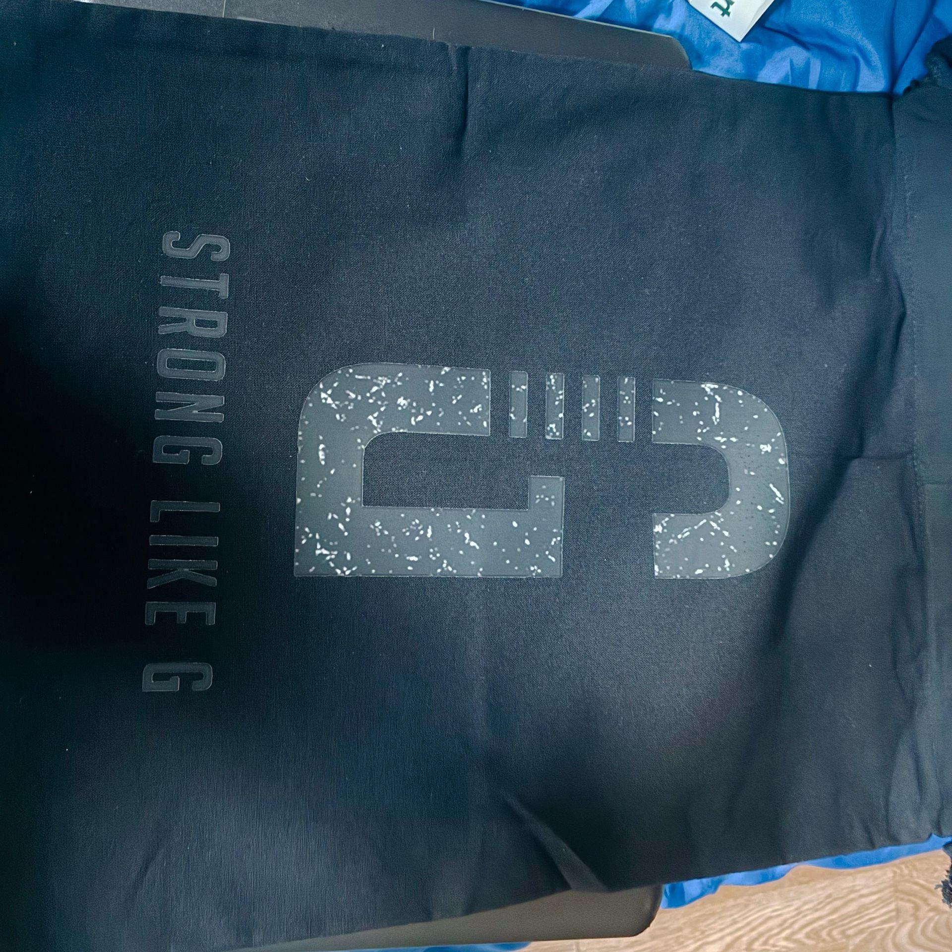 Strong Like G Black Drawstring Bag 3
