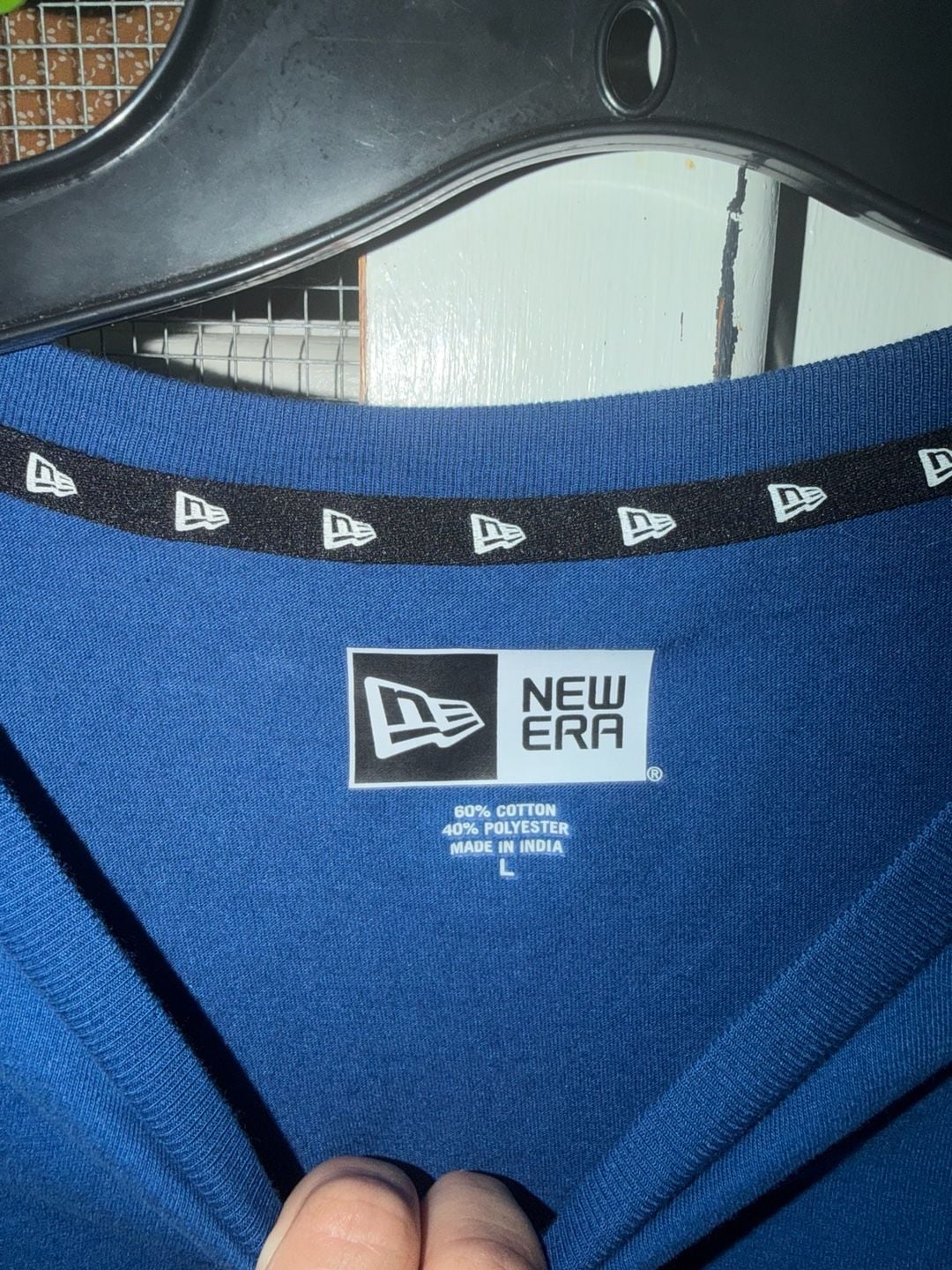 New Era Golden State Warriors T-Shirt Size L Blue Embroidered Logo 5