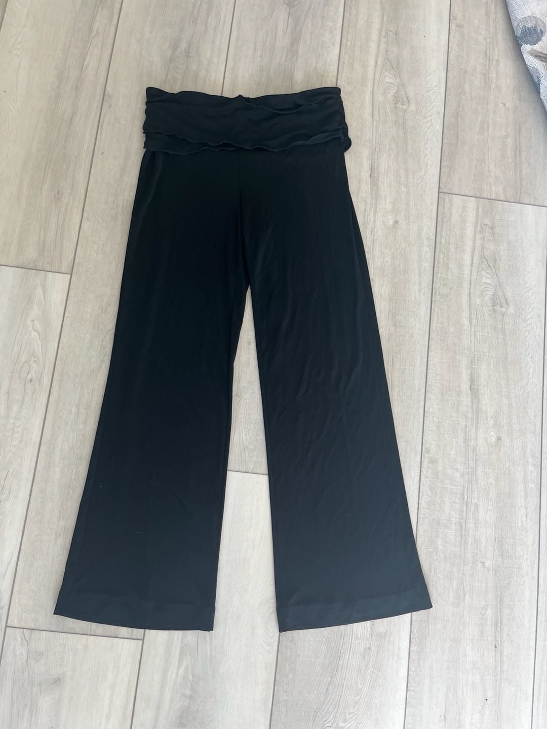 EDIKTED Wide Leg Foldover Pants (Women) 2