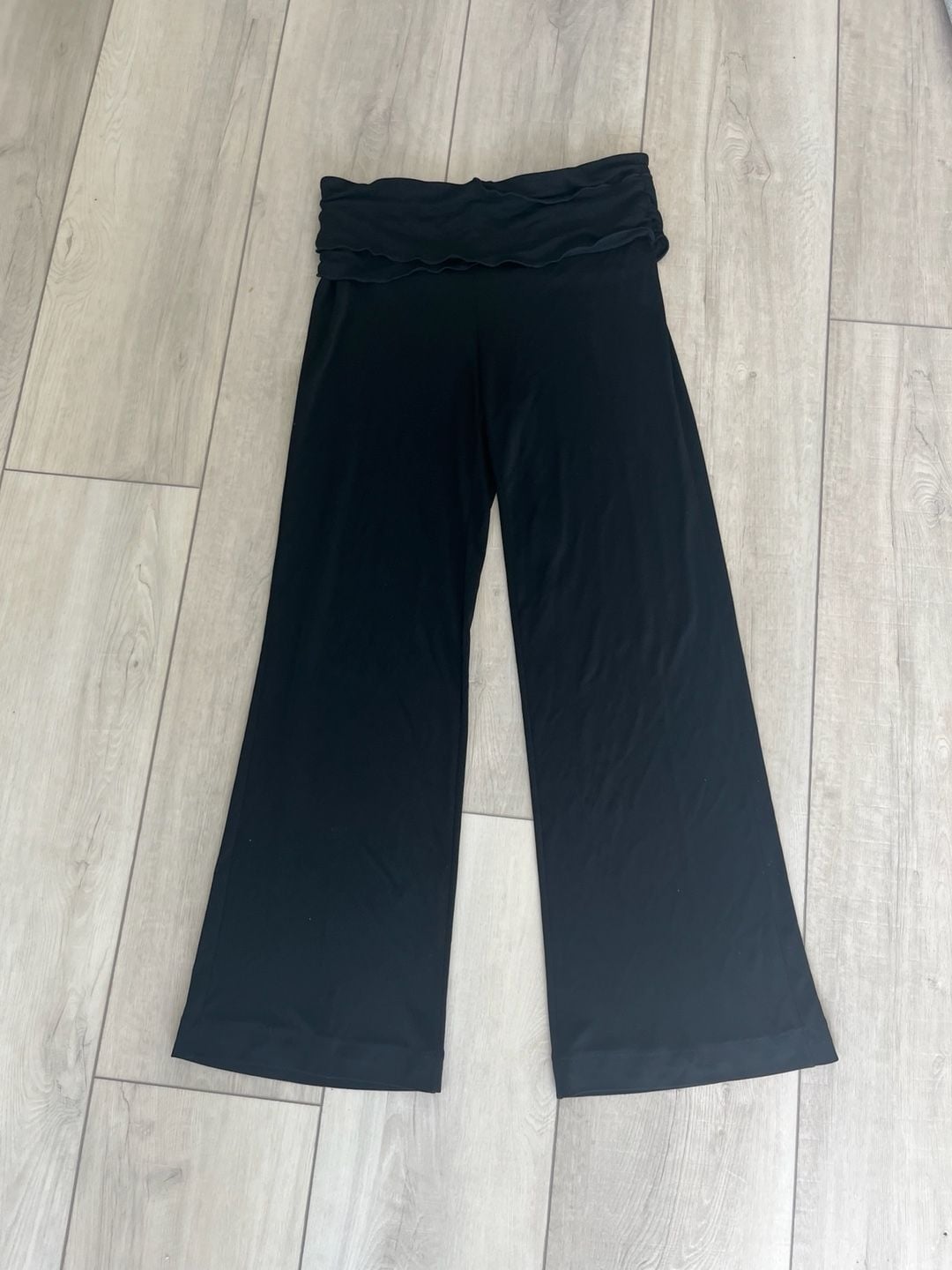 EDIKTED Wide Leg Foldover Pants (Women) 3