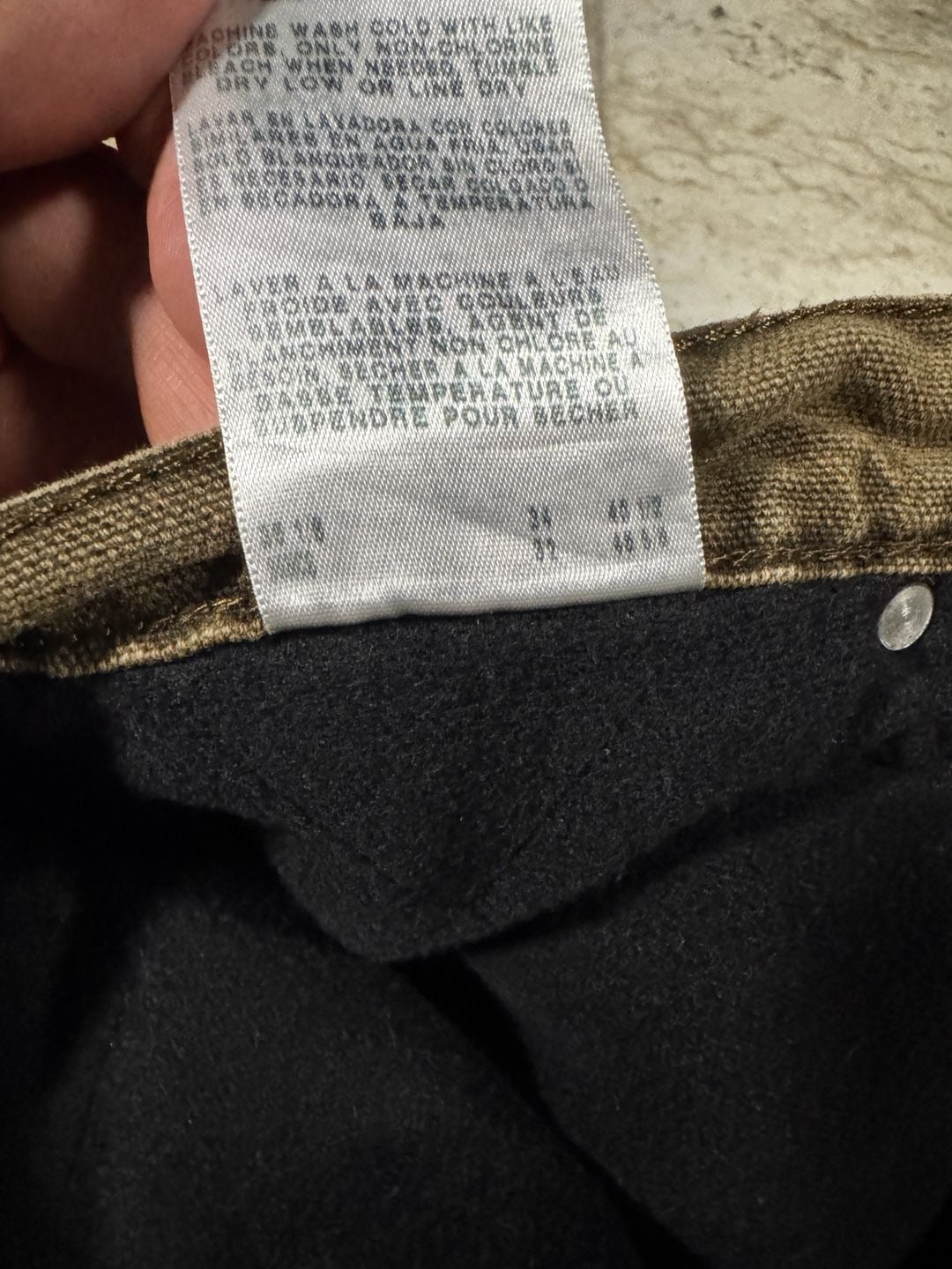 Wrangler Rugged Wear Inner Fleece Work Jeans Brown 9