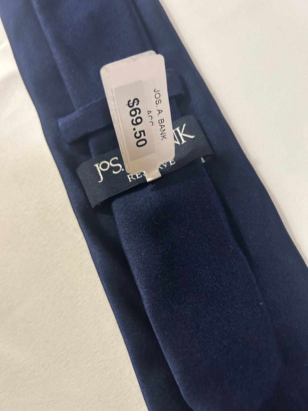 Jos. A. Bank Reserve Silk Necktie Navy Blue 3