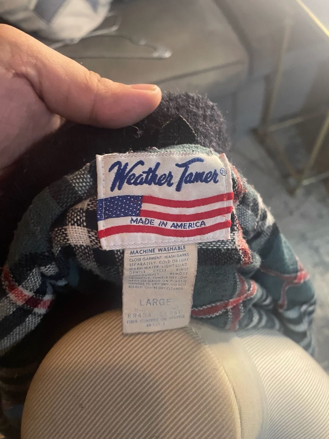 Weather Tamer Raincoat Size Large Black Vintage USA Made 4