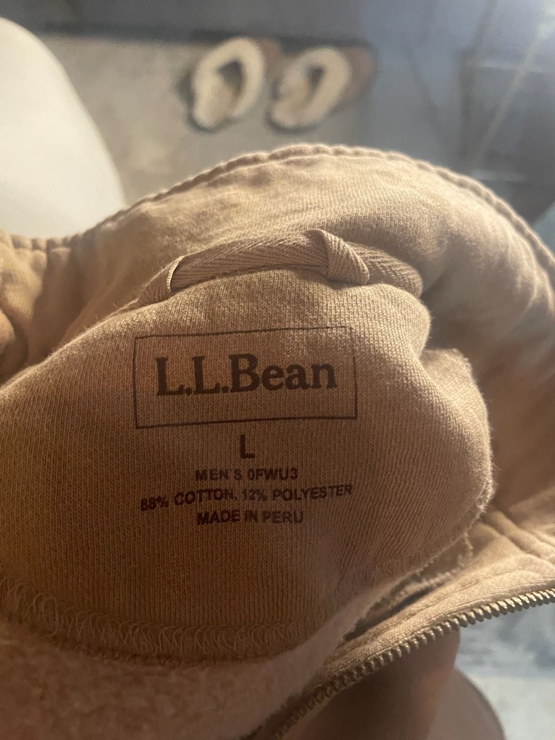 L.L.Bean Quarter-Zip Sweatshirt Size L Maine Dept of Inland Fisheries 5