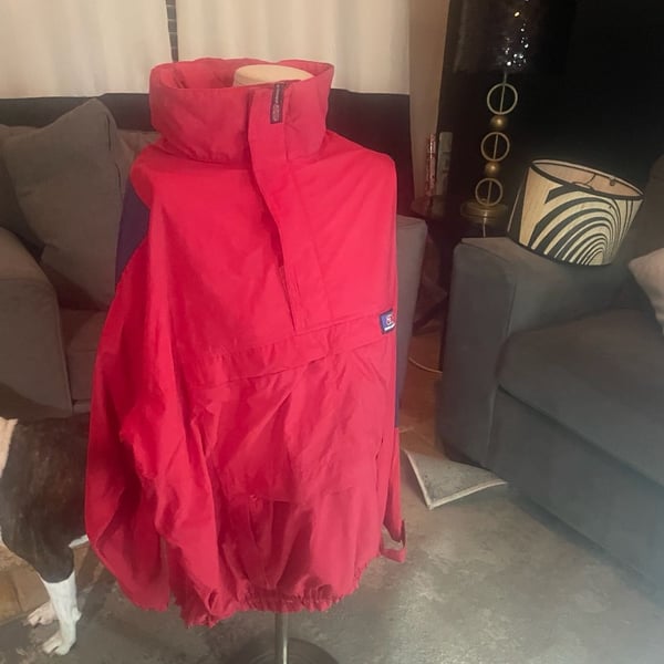 American Eagle Activesport Anorak Jacket Size L Red Pullover