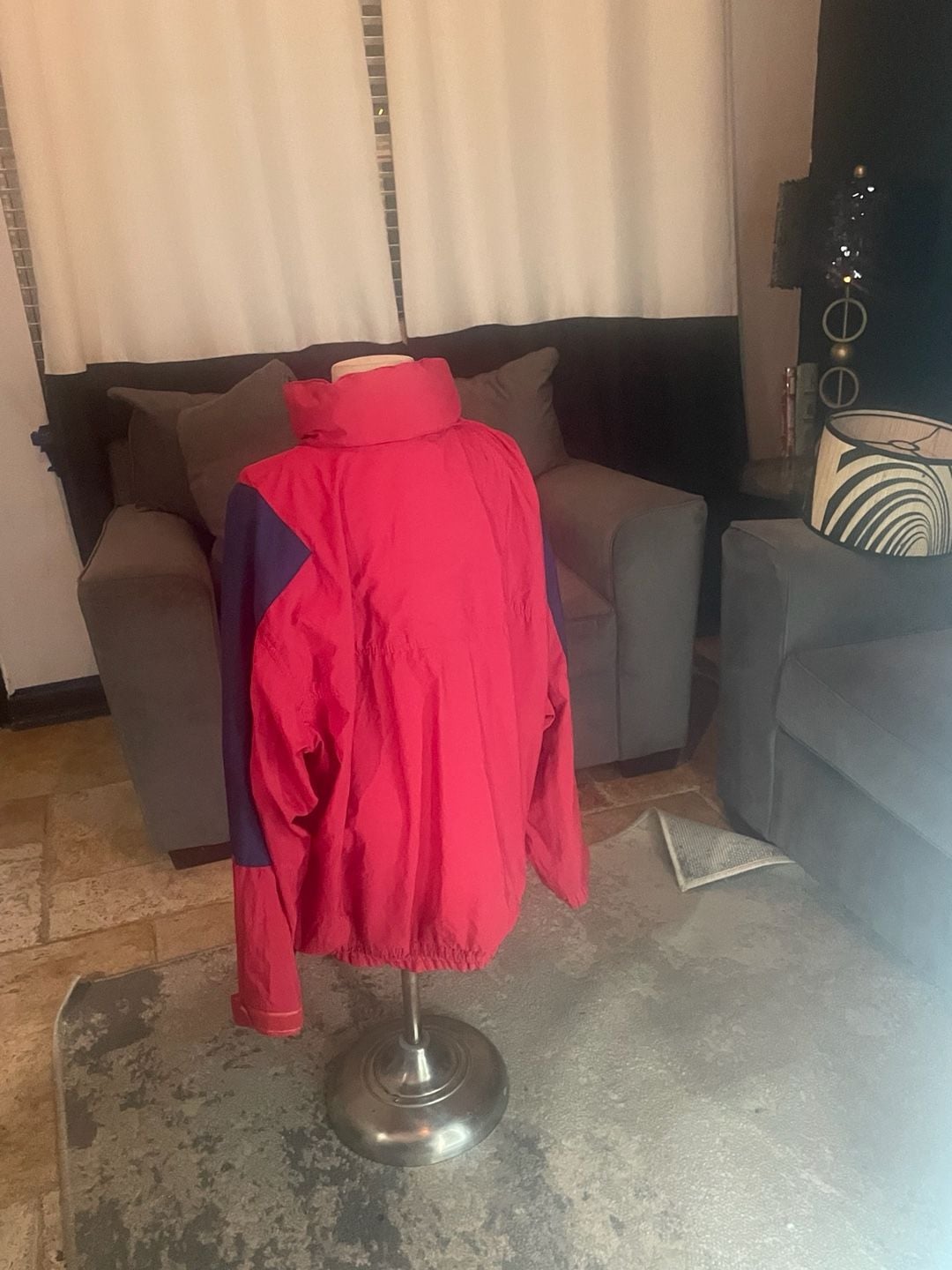 American Eagle Activesport Anorak Jacket Size L Red Pullover 5