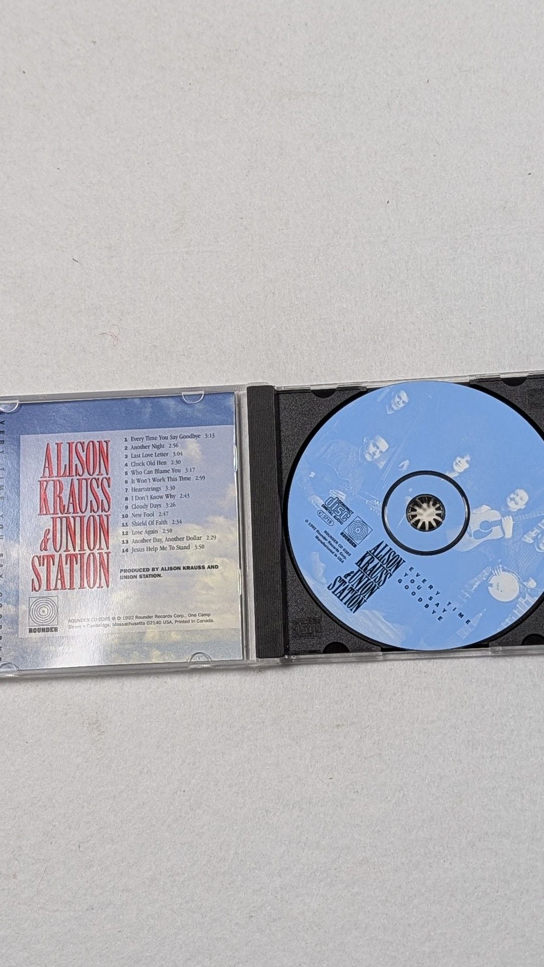 Alison Krauss & Union Station Every Time You Say Goodbye CD 3