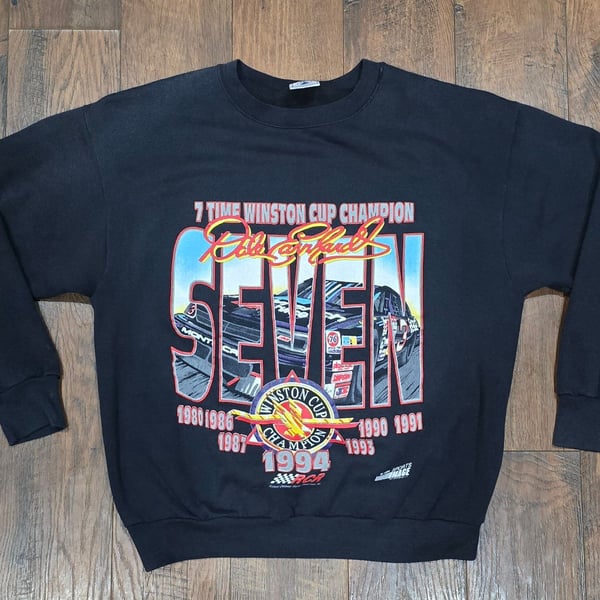 Delta Dale Earnhardt 1994 Winston Cup Champion Sweatshirt XL Black