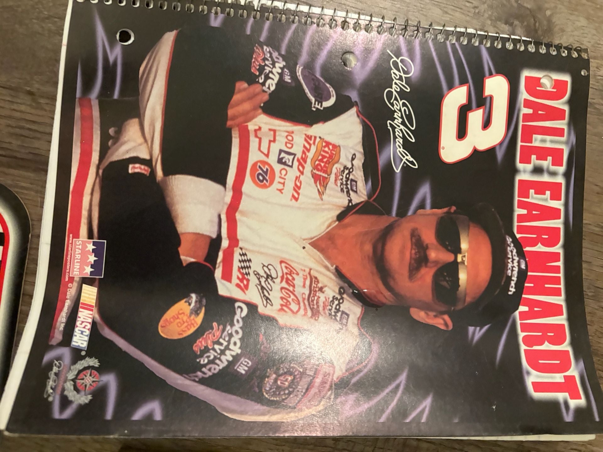 Dale Earnhardt NASCAR Collectible Lot Framed Photos , notebook and License Plate 8