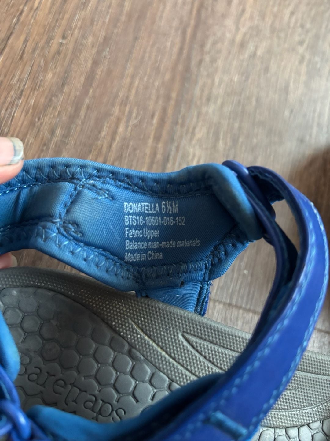 Baretraps Donatella Size 6.5M Blue Athletic Sandals 4