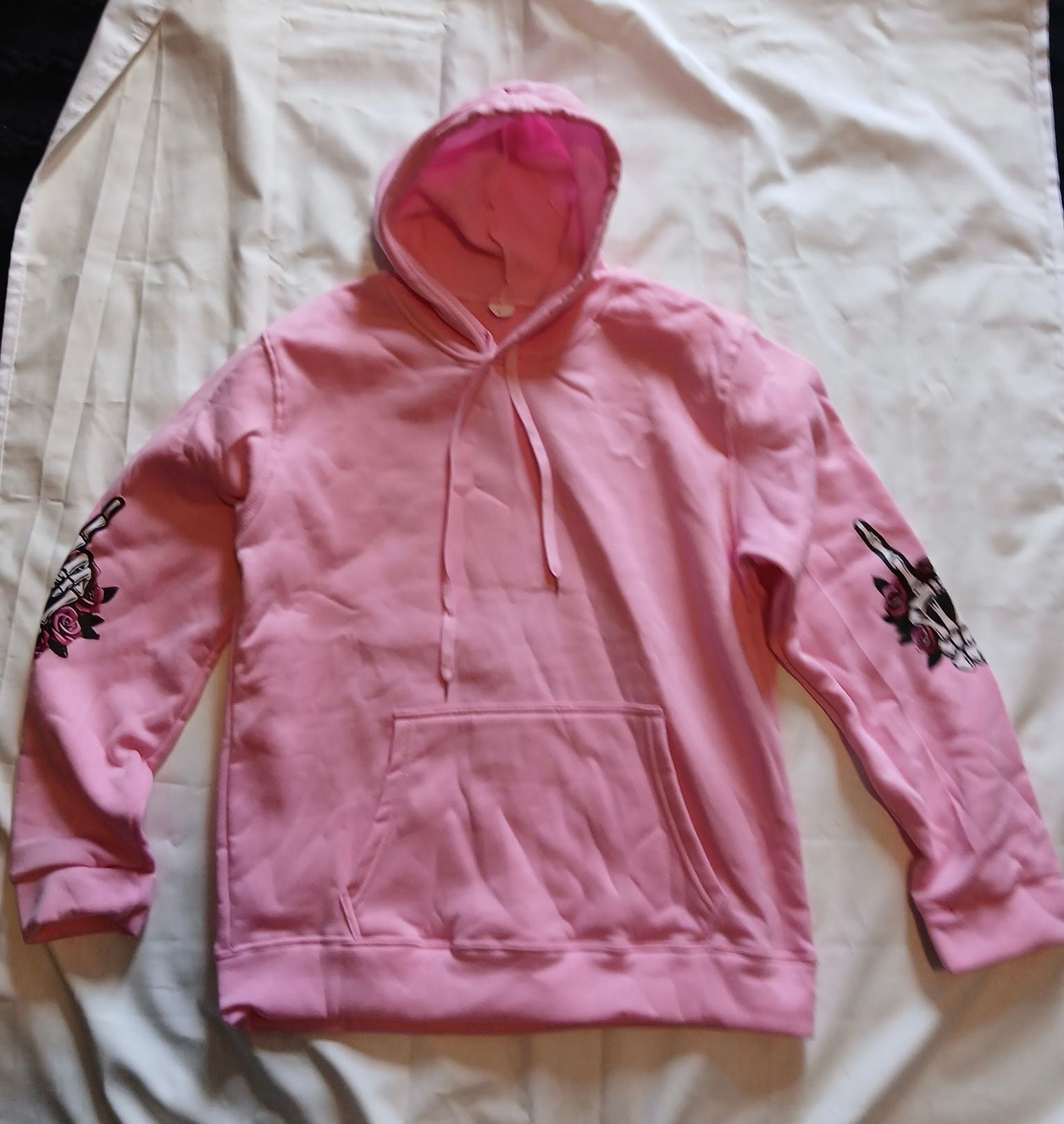 Expensive And Difficult Talks Back Skeleton Hoodie Pink 3