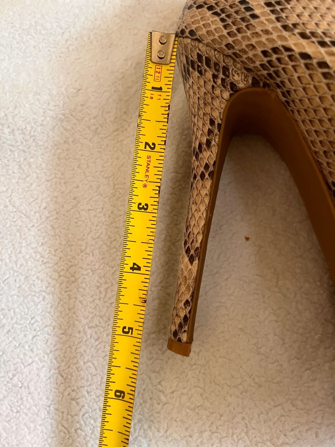 Steve Madden Snake Print Platform Stiletto Heels 10