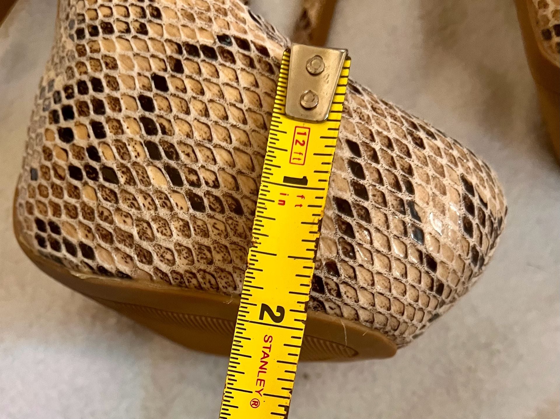 Steve Madden Snake Print Platform Stiletto Heels 11