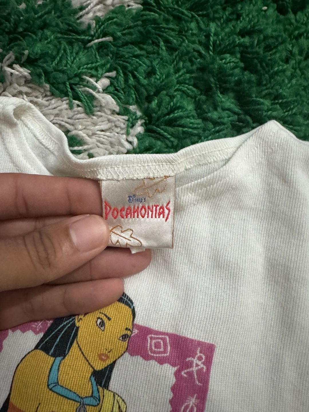 Disney Pocahontas Outfit Set Size 4-X-Small White Vintage 2
