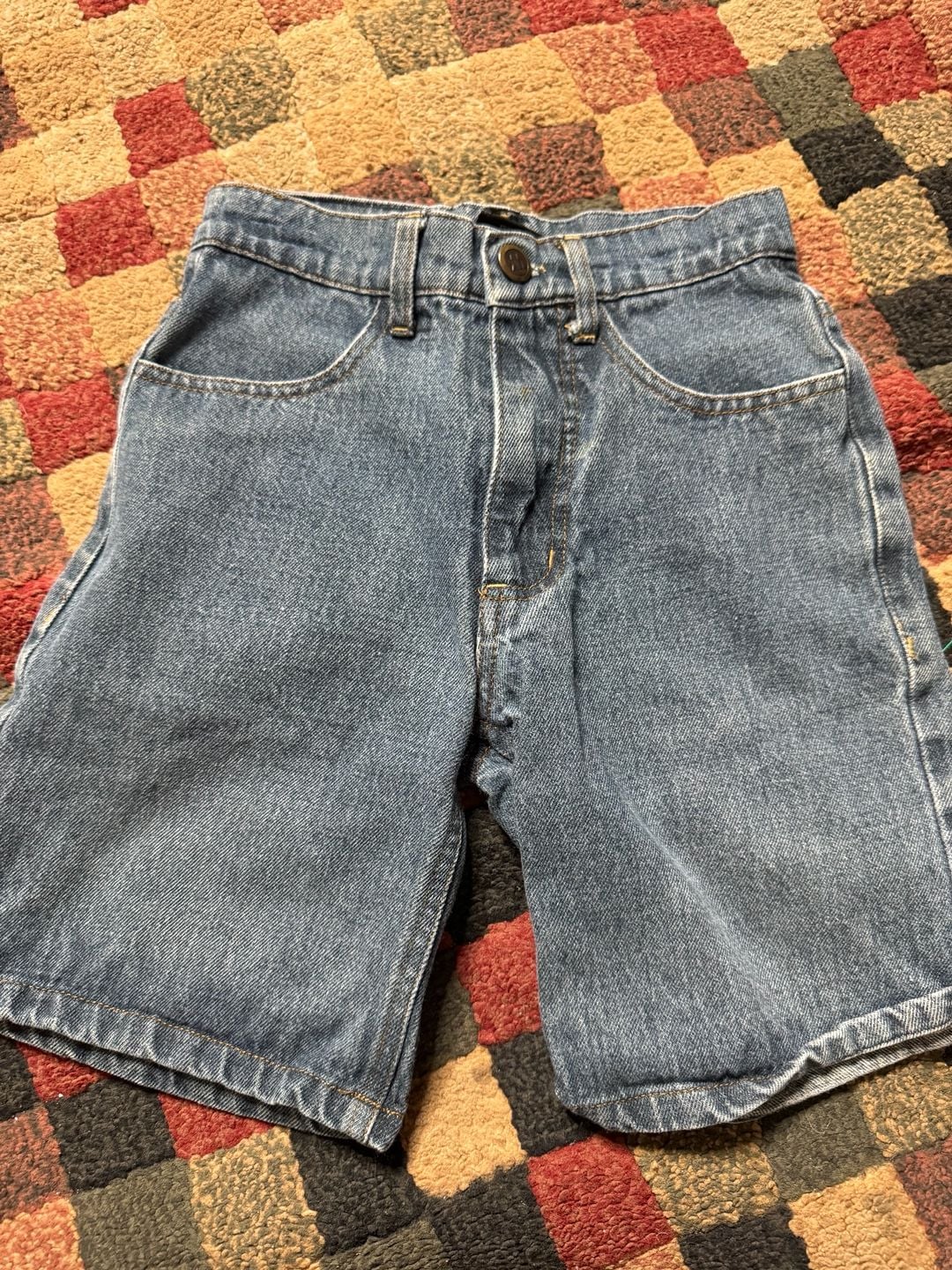 Mecca Denim Shorts Size S (4) Blue Embroidered Logo 4