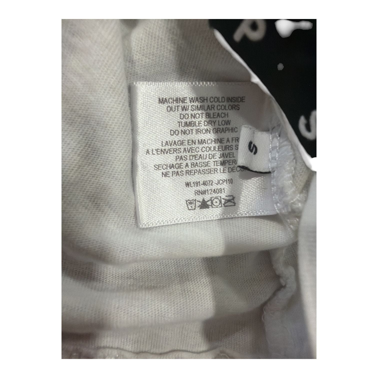 Proenza Schouler PSWL Flag T-Shirt White Graphic Tee Size S 7