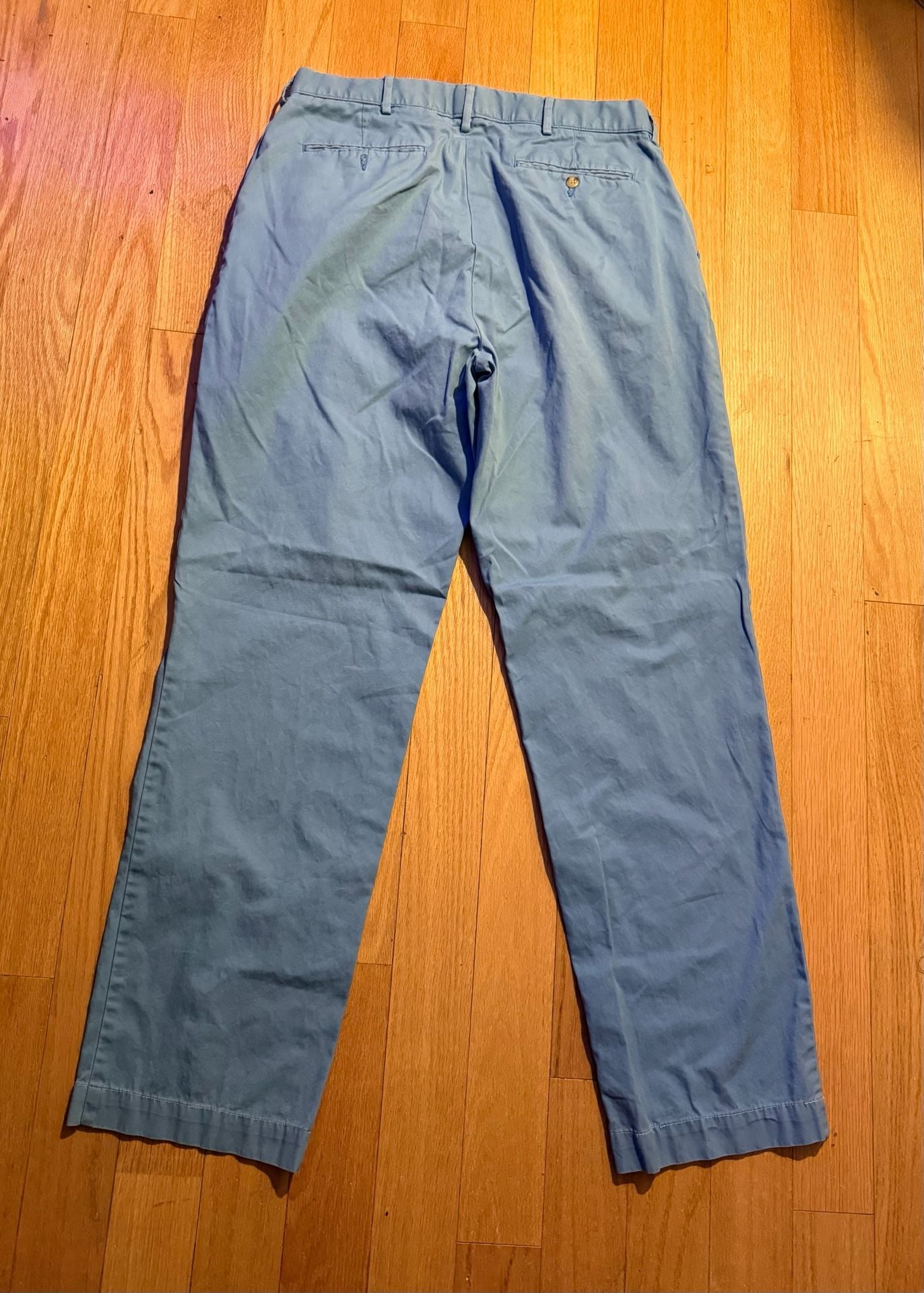 Polo By Ralph Lauren Cotton Chinos Size 34x34 Light Blue Pants 7