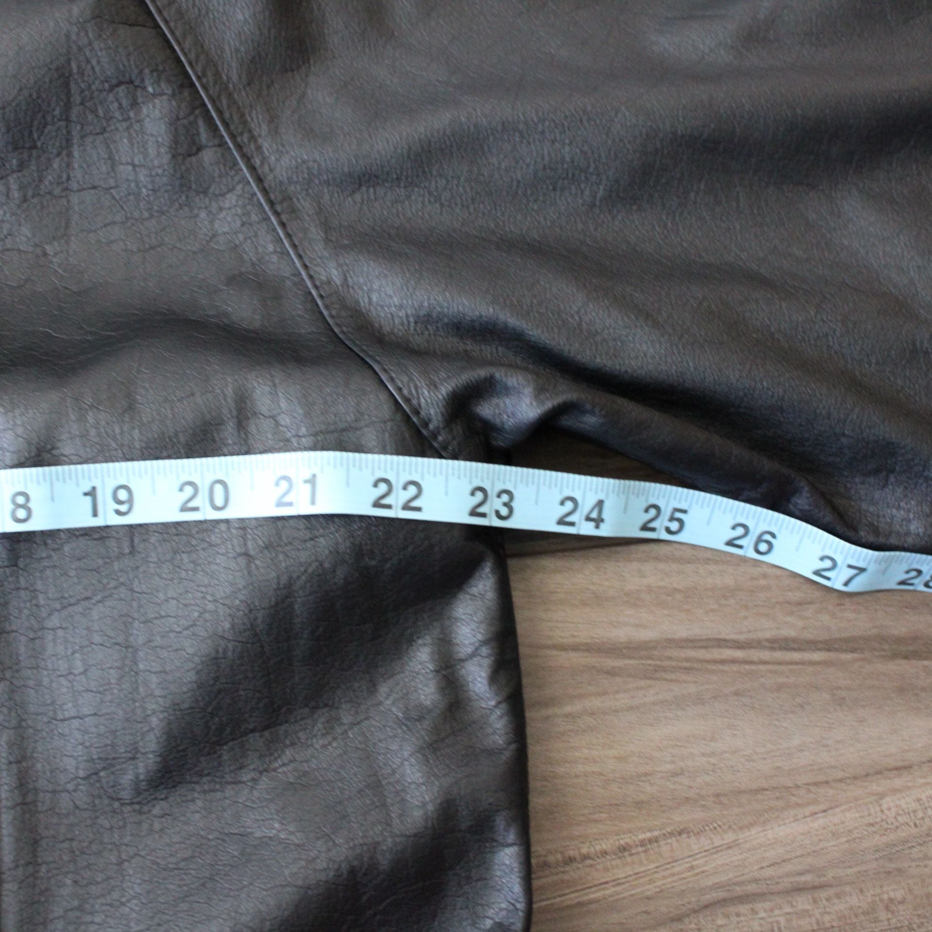 Pelle Leather Trench Coat Size L Black Genuine Leather Button Front 7