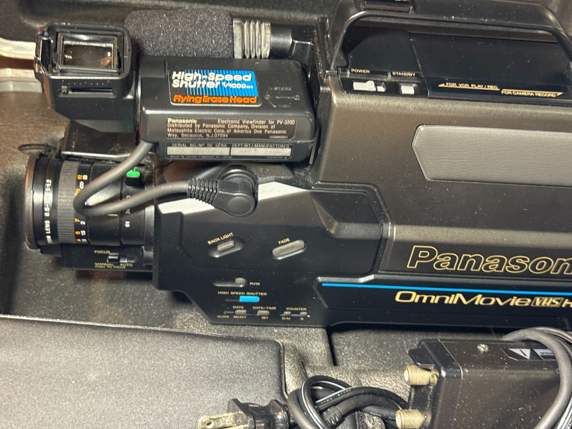 Panasonic OmniMovie VHS HQ Camcorder PV-3200 Vintage 13