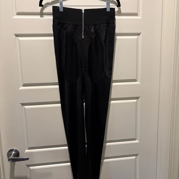 GSUWOO Stirrup Mesh Leggings Black