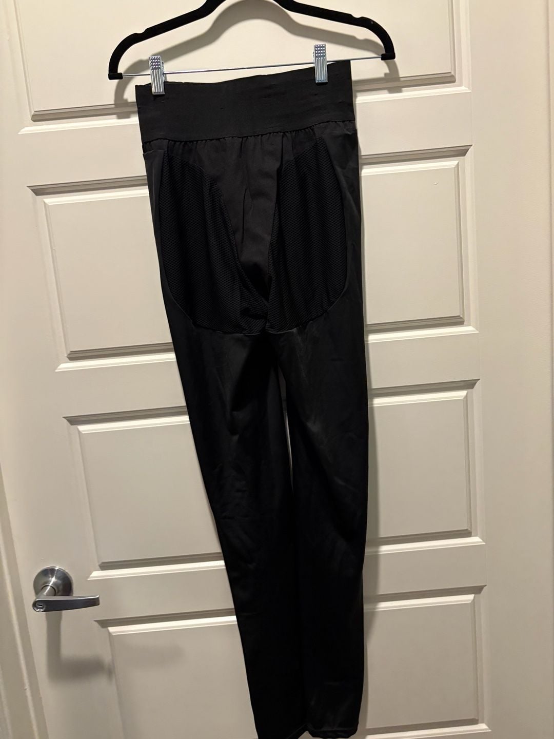 GSUWOO Stirrup Mesh Leggings Black 6