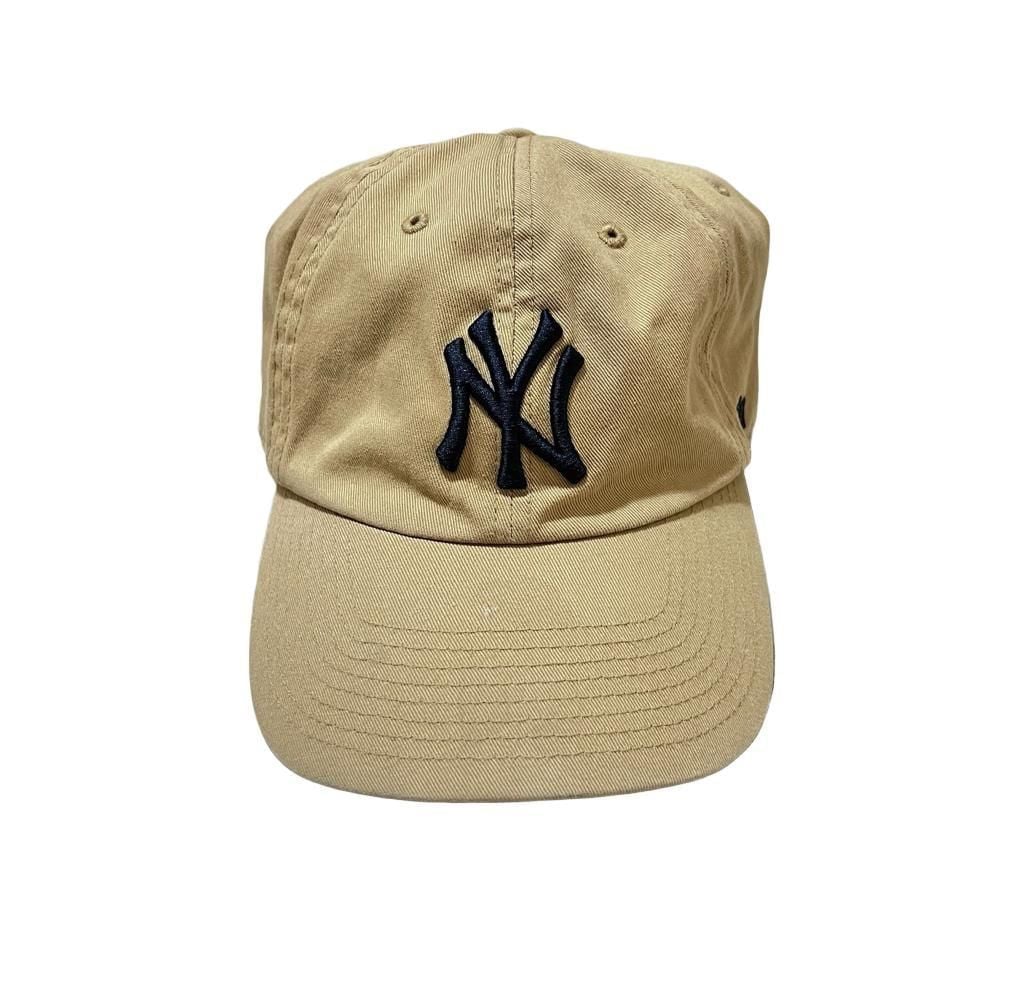 '47 Brand New York Yankees Clean Up OSFA Khaki Baseball Cap 2