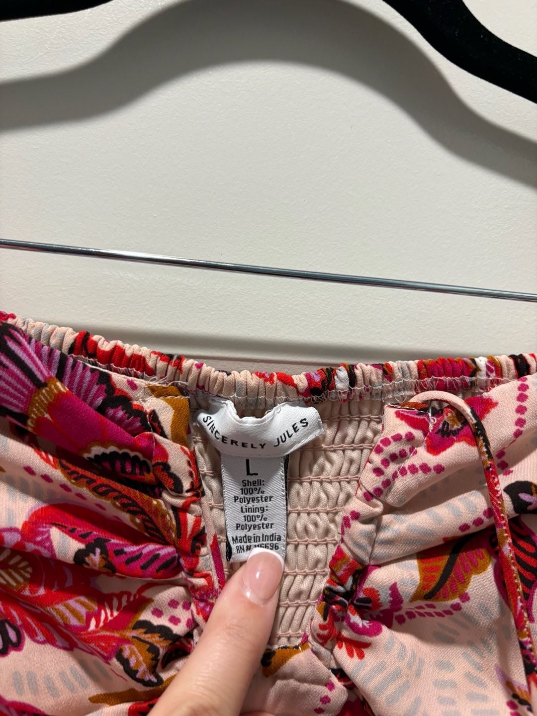 Sincerely Jules Floral Maxi Dress Size L Pink Halter 6