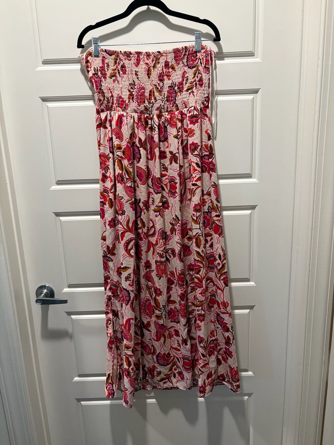 Sincerely Jules Floral Maxi Dress Size L Pink Halter 8