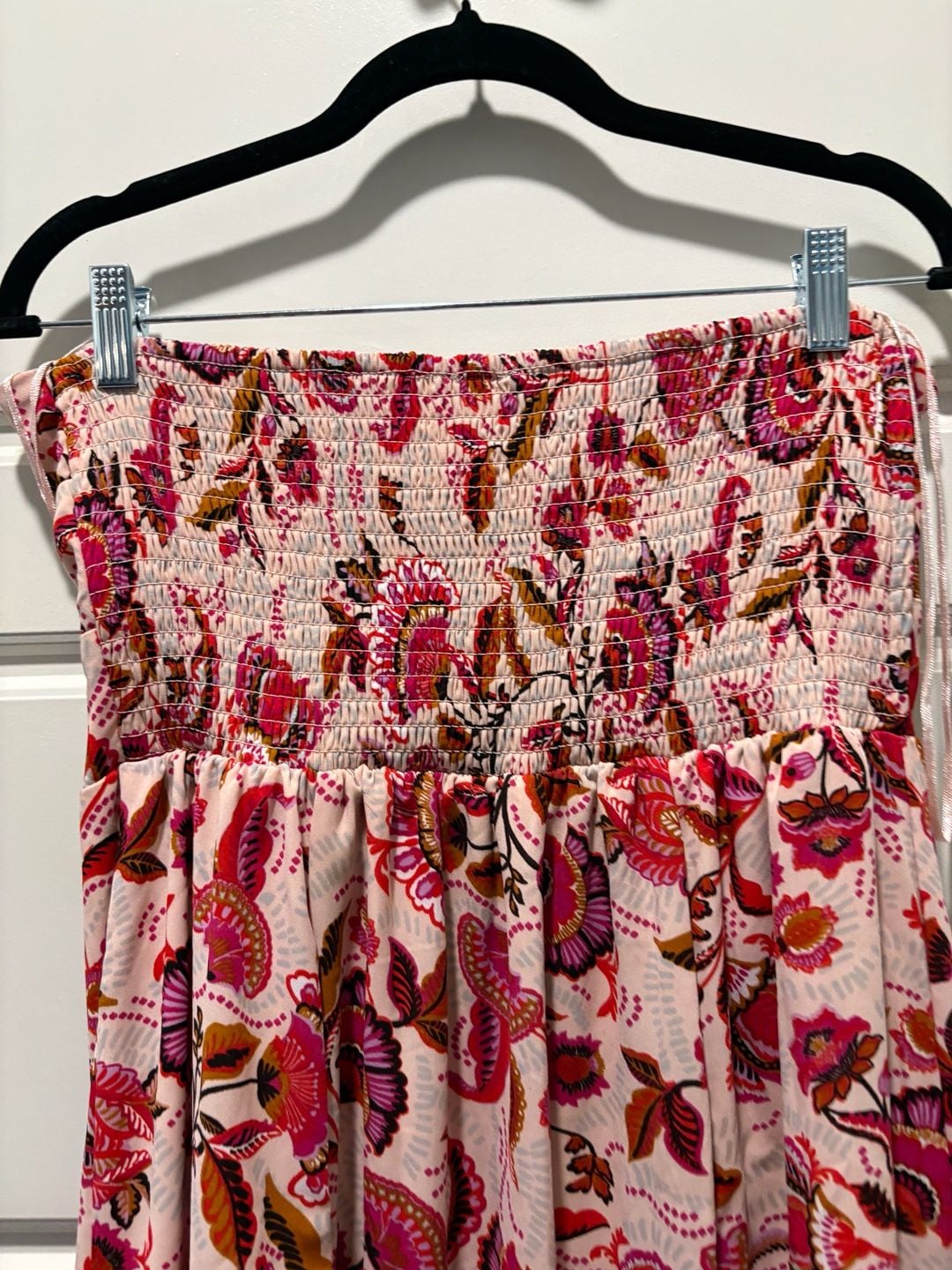 Sincerely Jules Floral Maxi Dress Size L Pink Halter 9