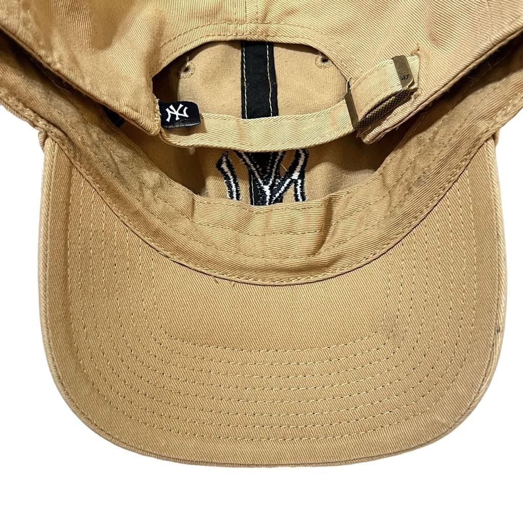 '47 Brand New York Yankees Clean Up OSFA Khaki Baseball Cap 6