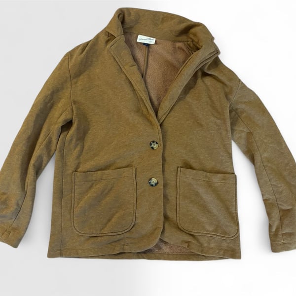 Universal Thread Slouch Blazer Size S Brown Fleece-Lined