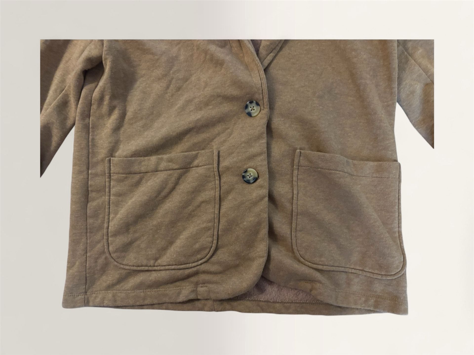 Universal Thread Slouch Blazer Size S Brown Fleece-Lined 4
