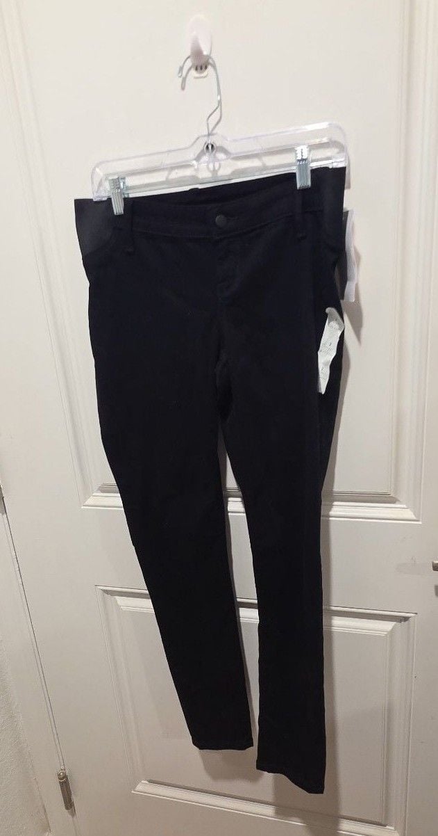 Ingrid & Isabel Maternity Skinny Pants Size 2 Black Side Panel 2