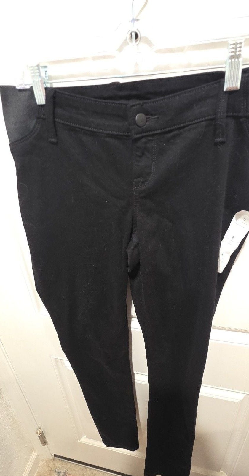 Ingrid & Isabel Maternity Skinny Pants Size 2 Black Side Panel 4
