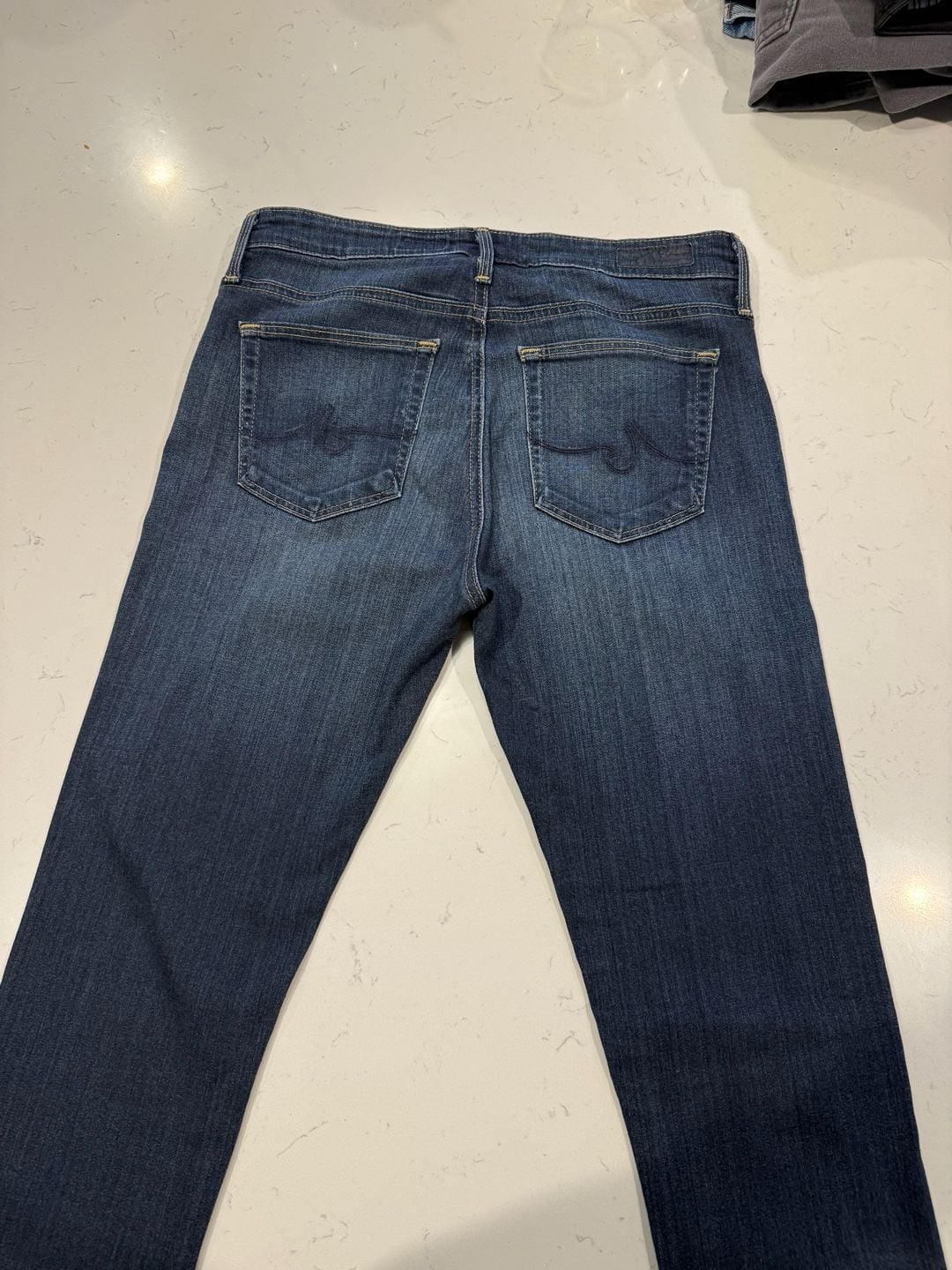 AG Jeans The Farrah Skinny Size 28R High-Rise Jeans Blue Denim 5