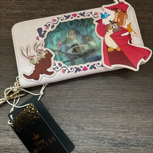 Loungefly Disney Sleeping Beauty Princess Lenticular Wristlet Wallet