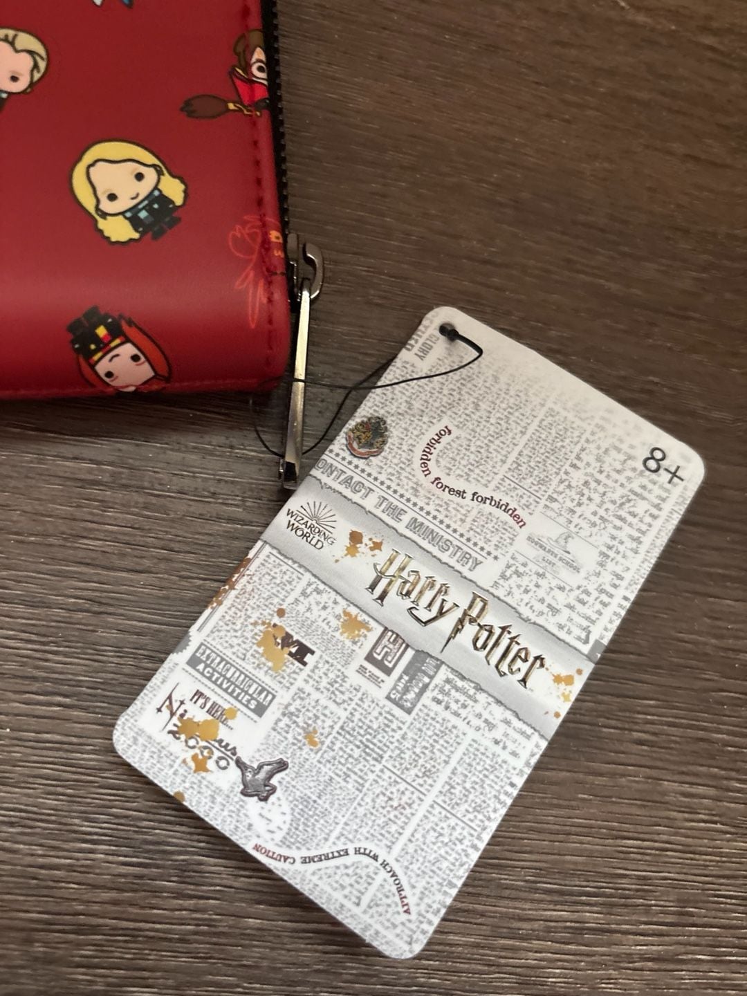 Loungefly Harry Potter Chibi Characters Zip Around Wallet Red 3