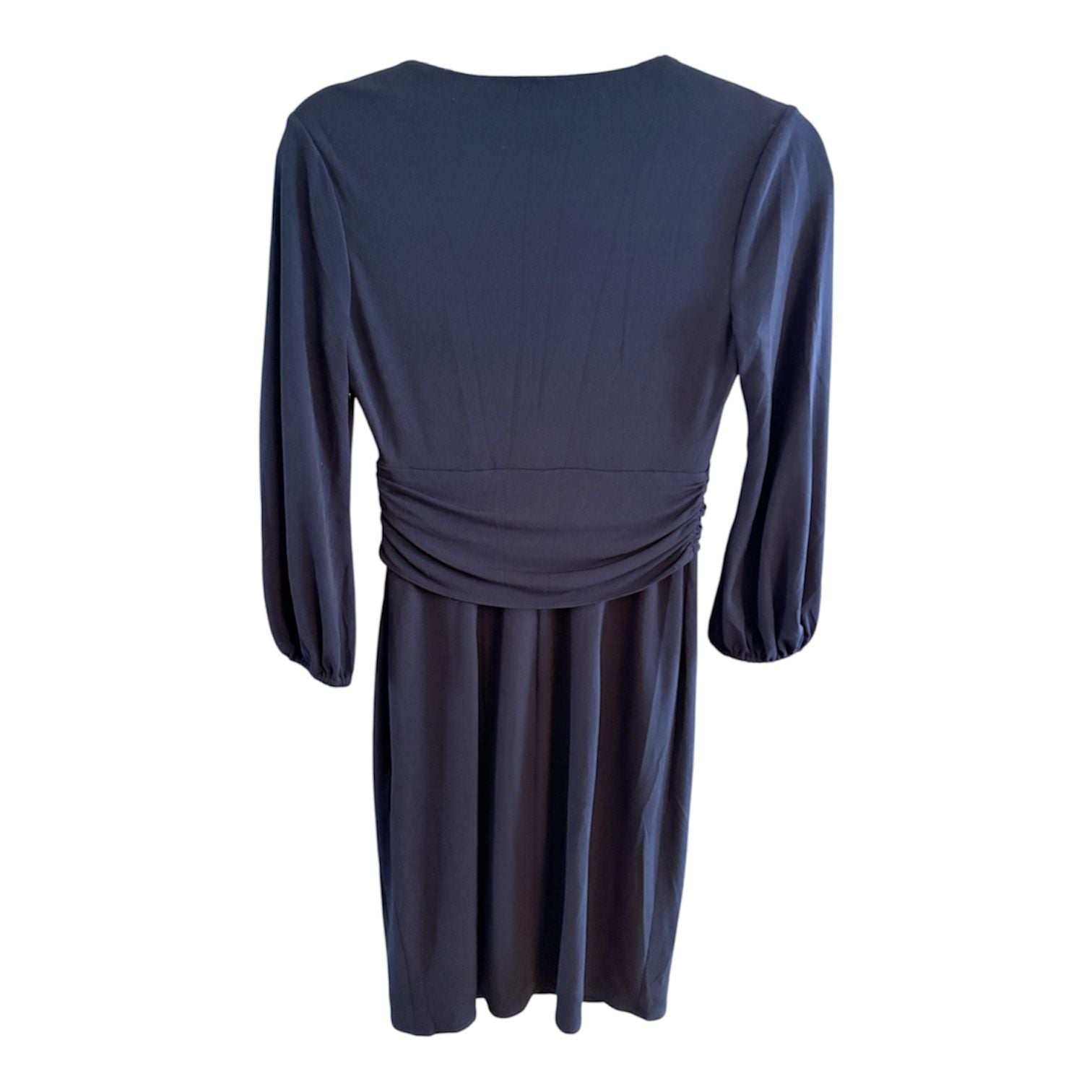 Laundry By Shelli Segal Twist Front Dress Navy Size 0 4