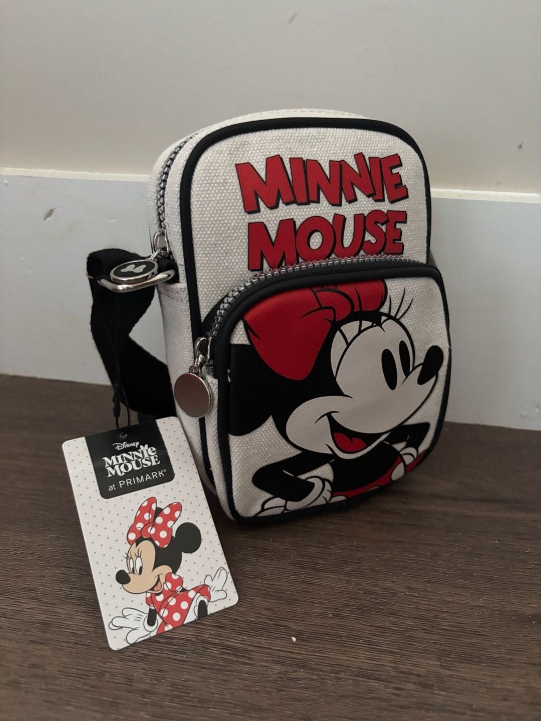 Primark Disney Minnie Mouse Phone Crossbody Bag White 1
